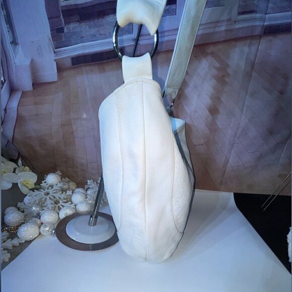 Maggie Mather Leather Hobo Bag White Large - Picture 5 of 9